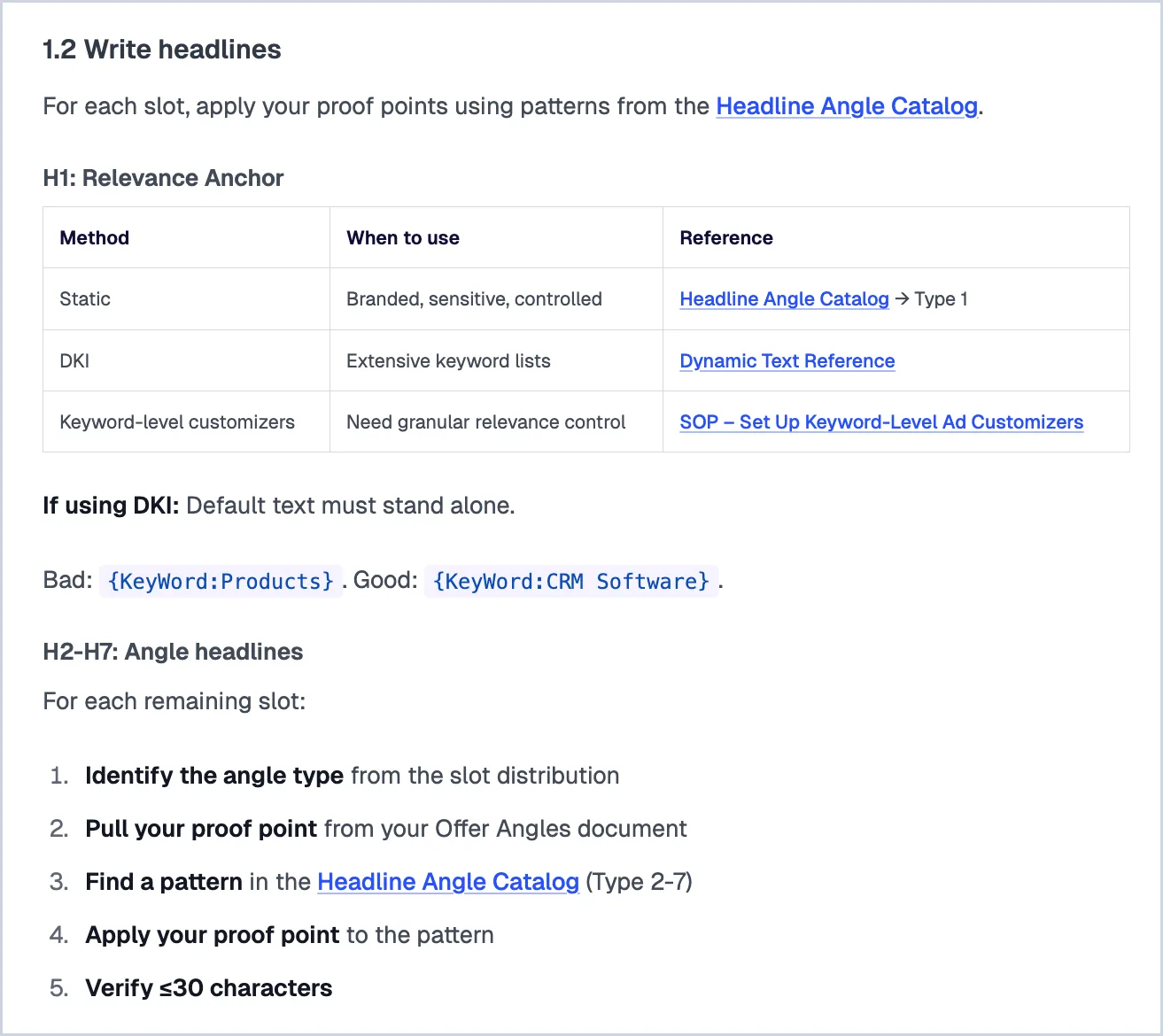 Docs inside PPC OS cross-reference each other so AI stays inside the knowledge base