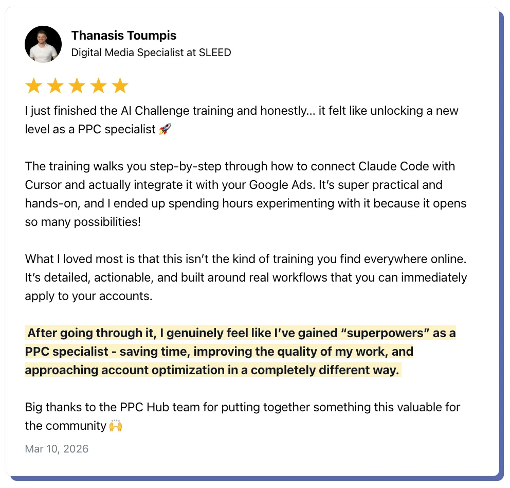 Thanasis Toumpis, member of The PPC Hub