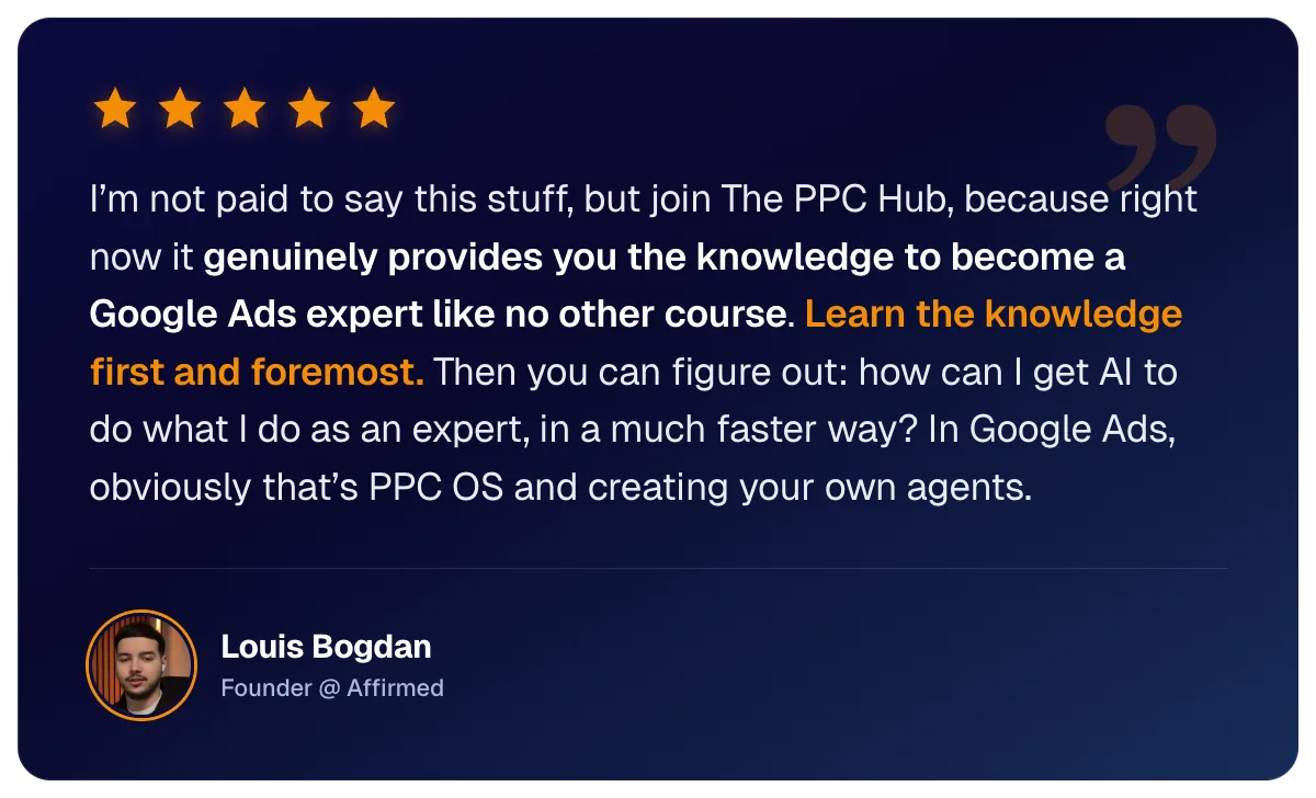 Louis Bogdan on The PPC Hub and PPC OS