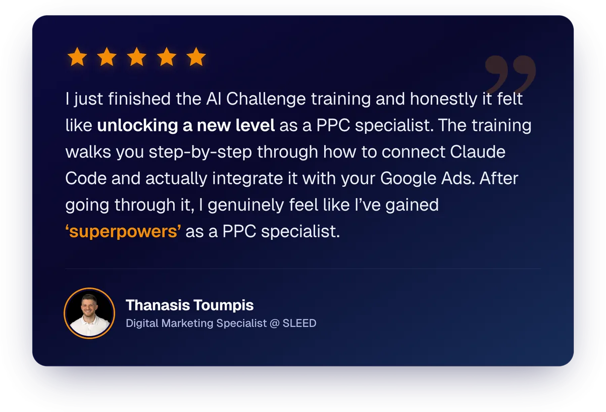 Testimonial from Thanasis Toumpis on the AI training