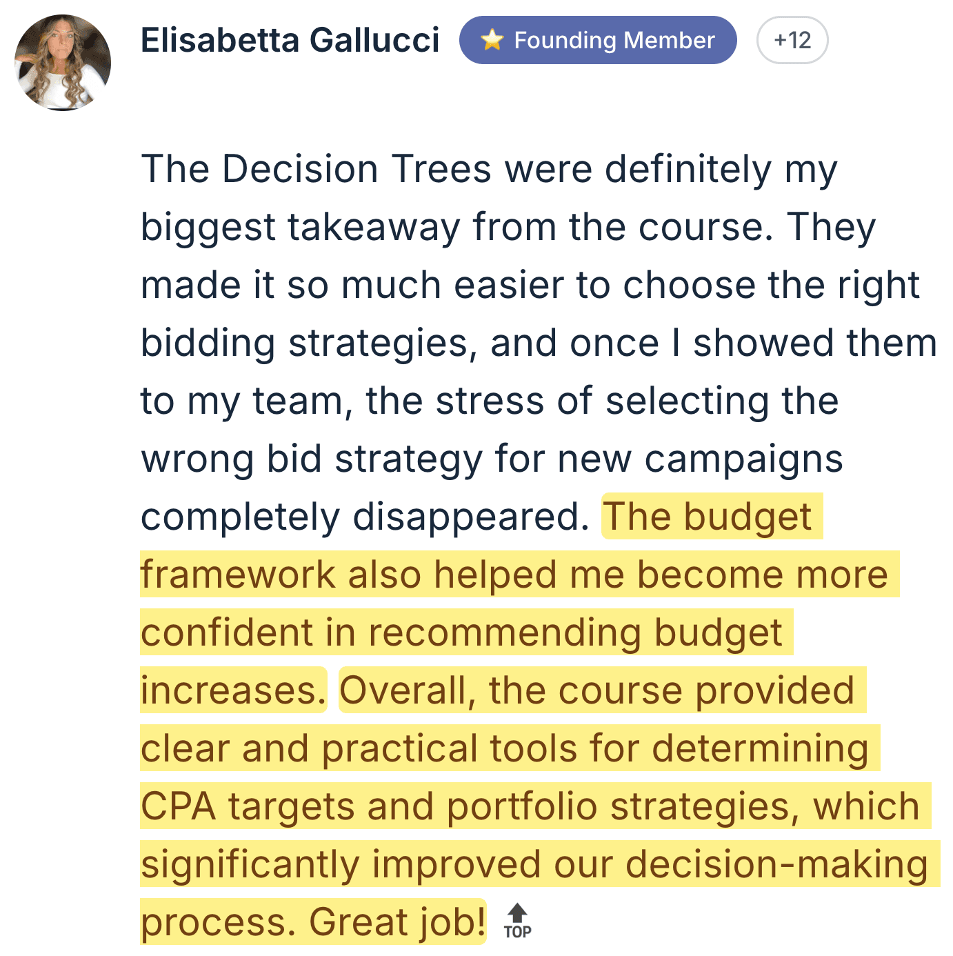 Elisabetta Gallucci — improved decision-making with decision trees